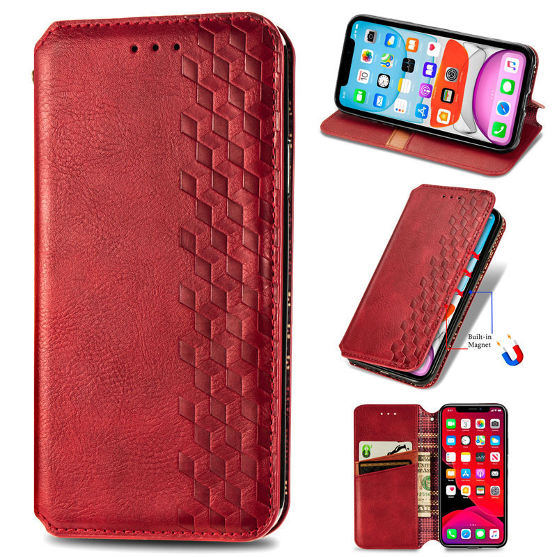 Шкіряний чохол-книжка GETMAN Cubic (PU) для Samsung Galaxy S21 FE
