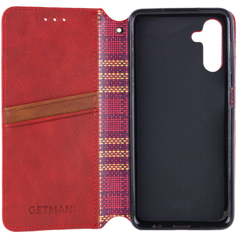 Шкіряний чохол-книжка GETMAN Cubic (PU) для Samsung Galaxy M14 5G Червоний