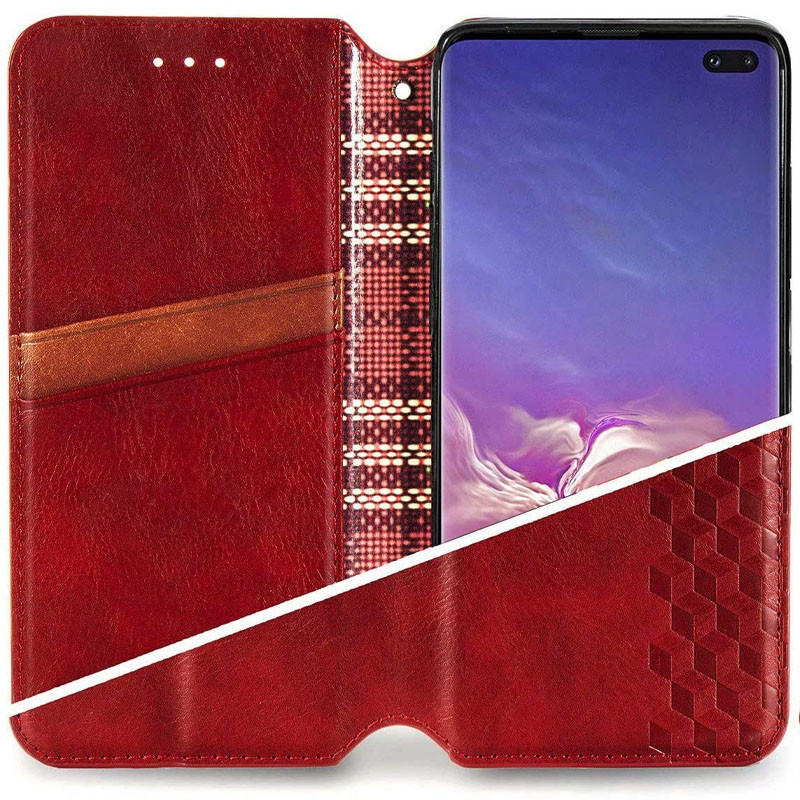 Шкіряний чохол-книжка GETMAN Cubic (PU) для Samsung Galaxy S21 FE