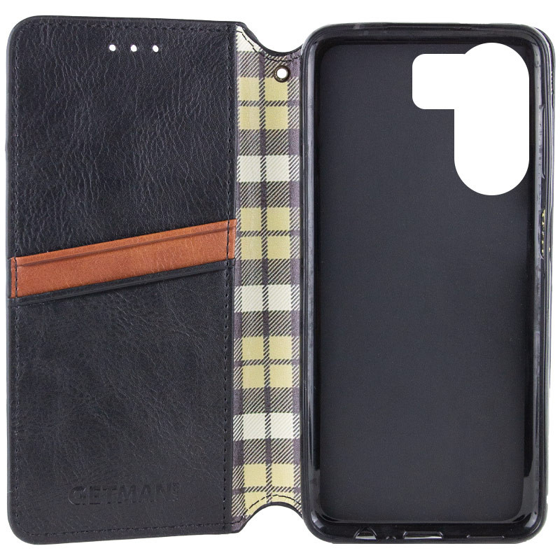 Шкіряний чохол-книжка GETMAN Cubic (PU) для Xiaomi Redmi 13C / Poco C65