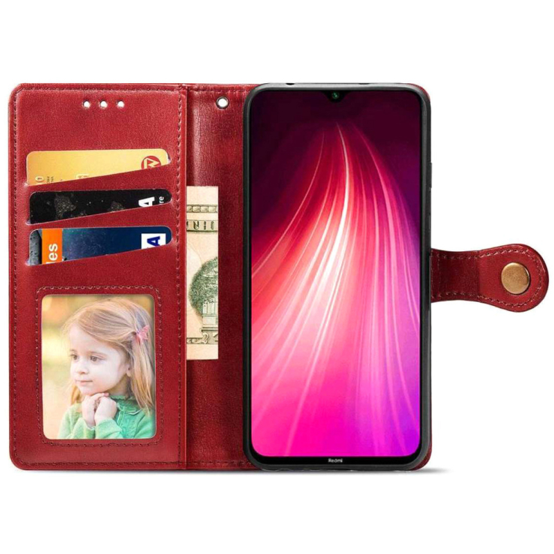 Шкіряний чохол-книжка GETMAN Gallant (PU) для Samsung Galaxy A23 4G Червоний