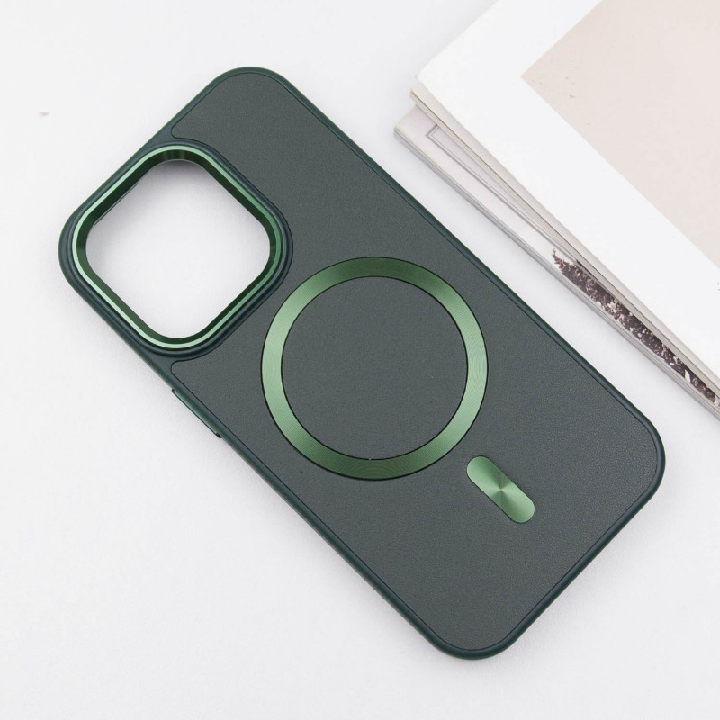Шкіряний чохол SnapCase with Magnetic Fit для Apple iPhone 16 Pro Max (6.9") Dark Purple