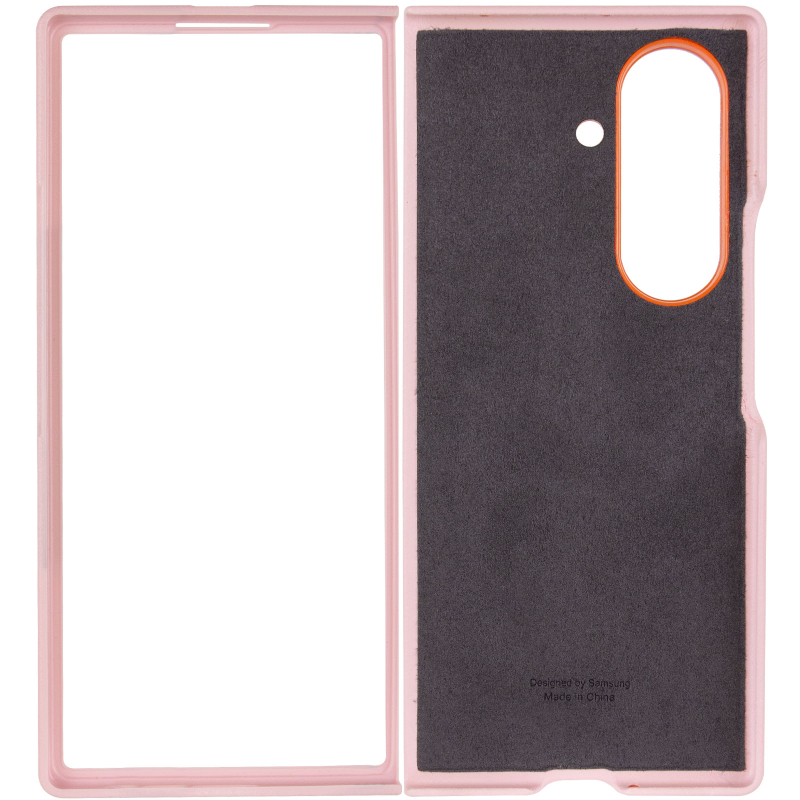 Шкіряний чохол Leather Case (AAA) with stand для Samsung Galaxy Z Fold7 Pink