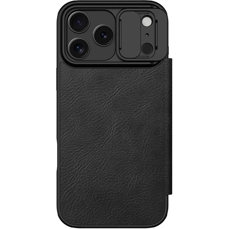 Шкіряний чохол-книжка Nillkin Qin Pro Camshield для Apple iPhone 17 Pro Max / 18 Pro Max (6.9") Black