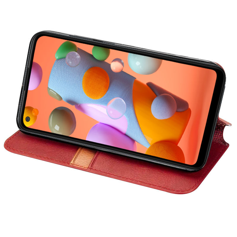 Шкіряний чохол-книжка GETMAN Cubic (PU) для Samsung Galaxy A21s