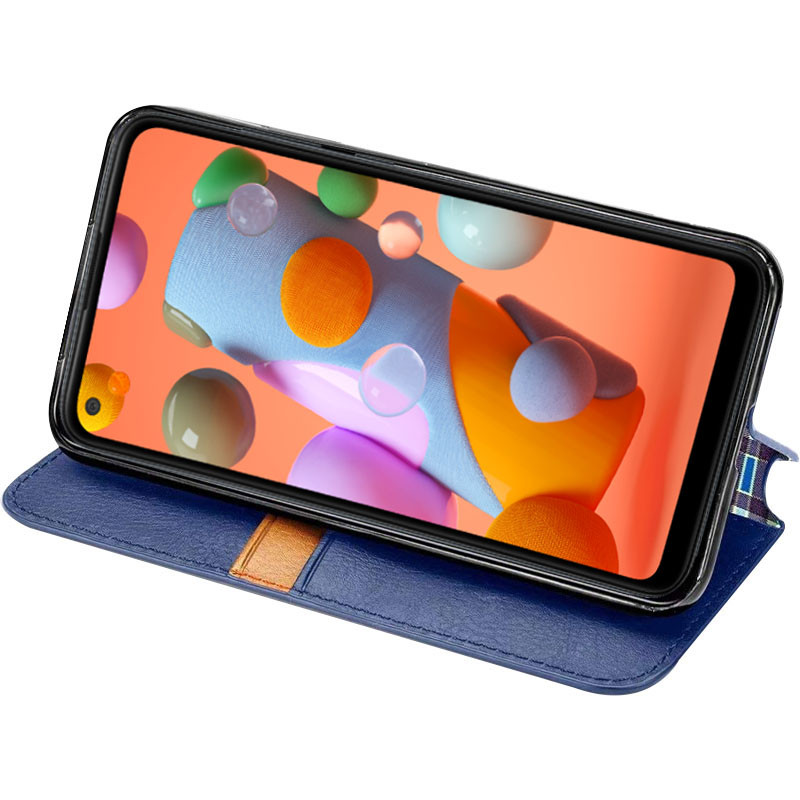 Шкіряний чохол-книжка GETMAN Cubic (PU) для Samsung Galaxy A21s
