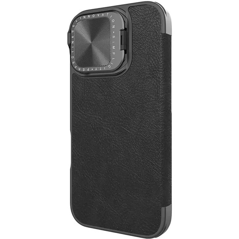 Шкіряний чохол-книжка Nillkin Qin Prop для Apple iPhone 16 (6.1") Black