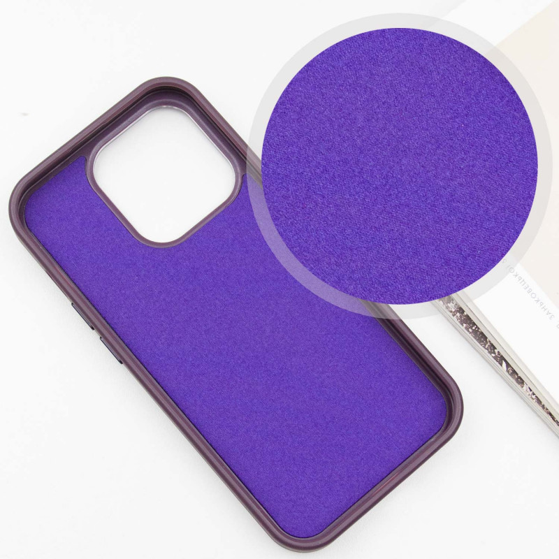 Шкіряний чохол SnapCase with Magnetic Fit для Apple iPhone 13 Pro Max (6.7") Dark Purple