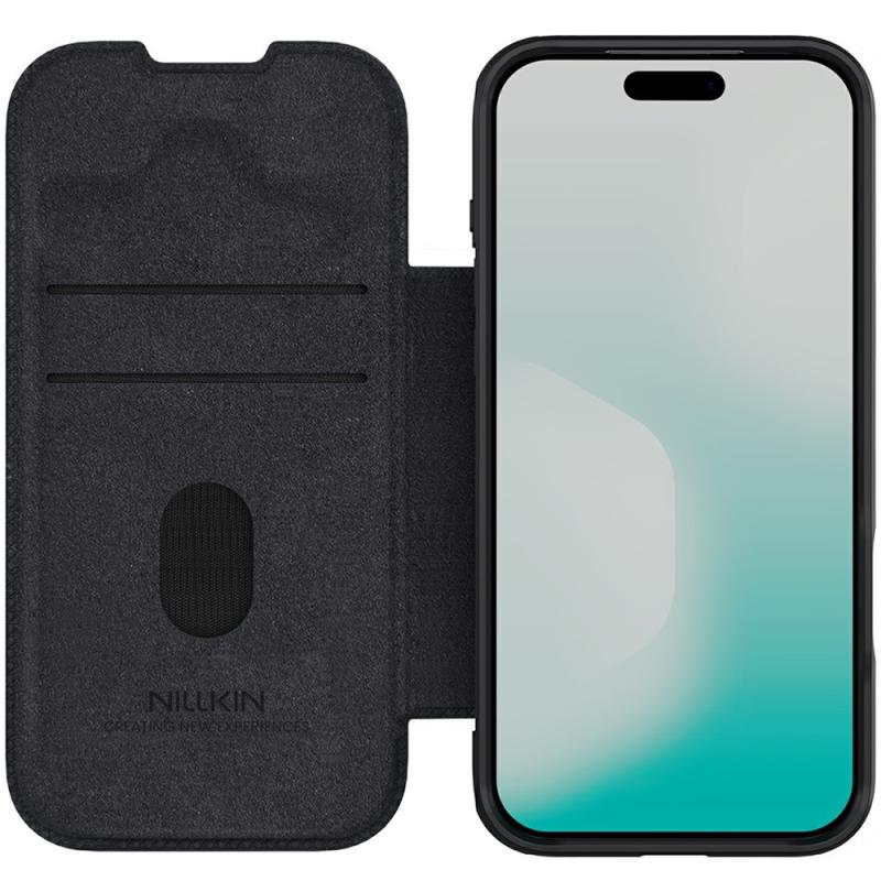 Шкіряний чохол-книжка Nillkin Qin Pro Camshield для Apple iPhone 17 Pro Max / 18 Pro Max (6.9") Black