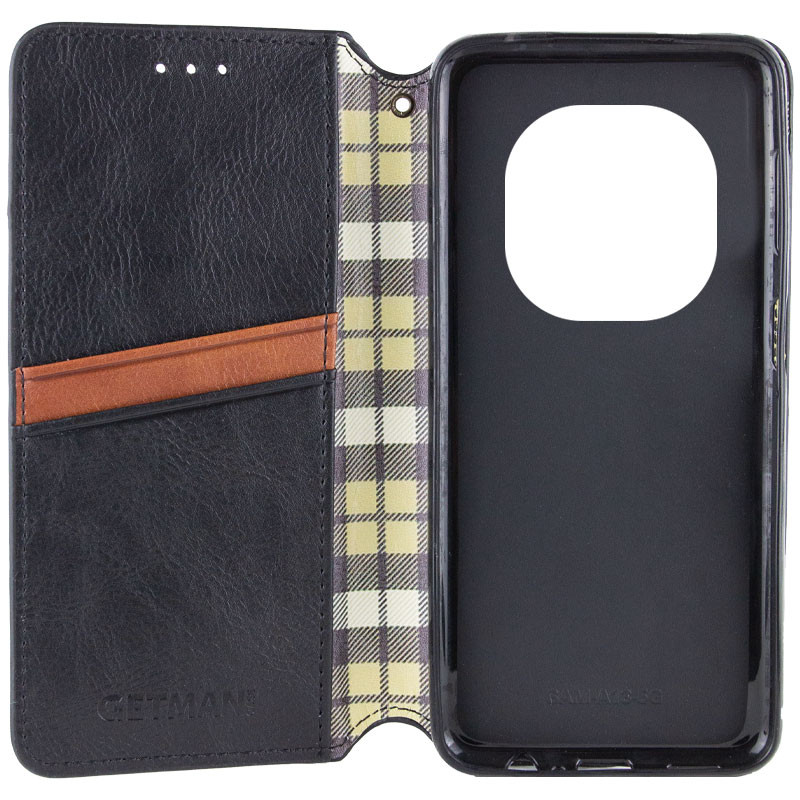 Шкіряний чохол-книжка GETMAN Cubic (PU) для Xiaomi Redmi Note 14 Pro 4G