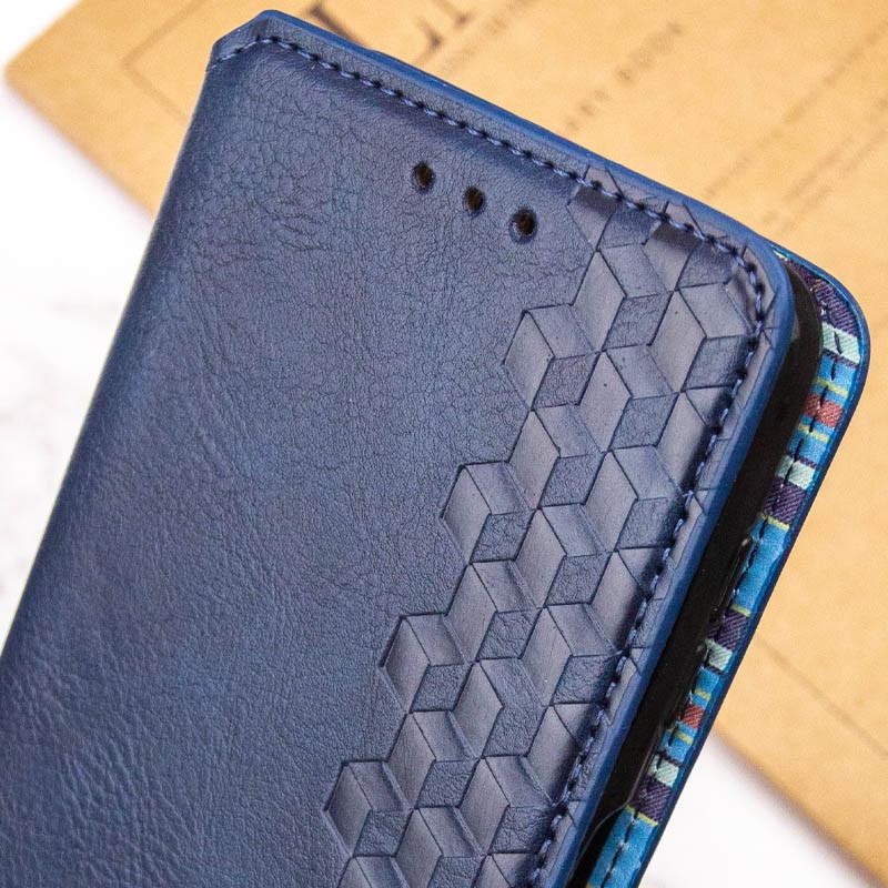 Шкіряний чохол-книжка GETMAN Cubic (PU) для Xiaomi Redmi Note 14 4G (Int. version) Синій