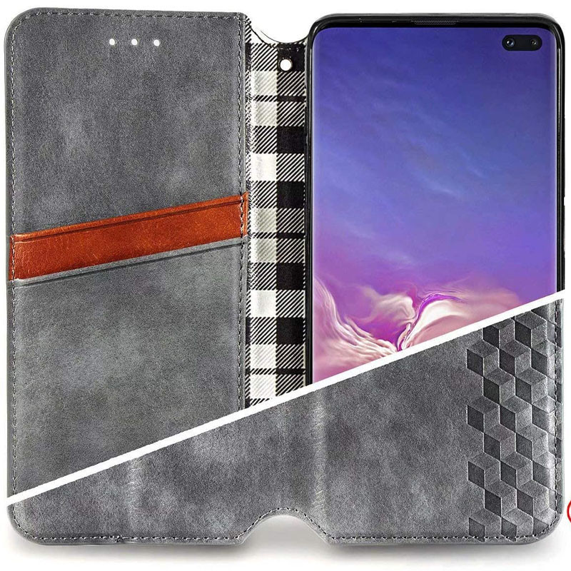 Шкіряний чохол-книжка GETMAN Cubic (PU) для Samsung Galaxy S21 FE