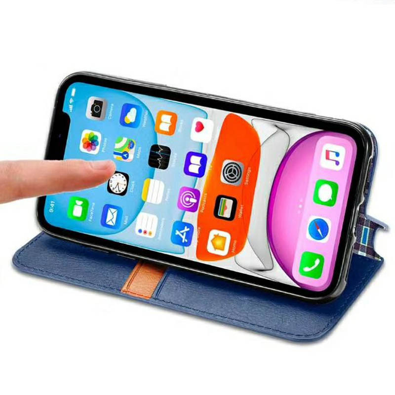 Шкіряний чохол-книжка GETMAN Cubic (PU) для Xiaomi Redmi Note 9 / Redmi 10X