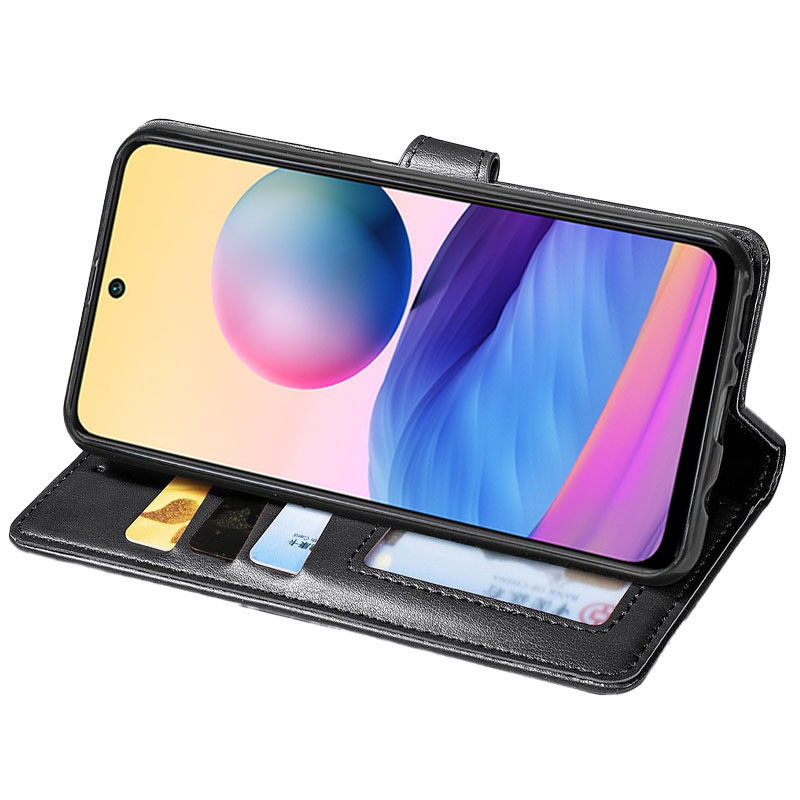 Шкіряний чохол-книжка GETMAN Gallant (PU) для Xiaomi Redmi Note 13 Pro 4G / Poco M6 Pro 4G Коричневий