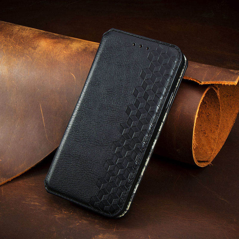 Шкіряний чохол-книжка GETMAN Cubic (PU) для Xiaomi Mi 10T Lite / Redmi Note 9 Pro 5G Чорний