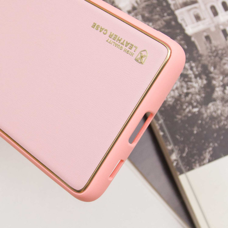Шкіряний чохол Xshield для Samsung Galaxy S21 Ultra Рожевий / Pink