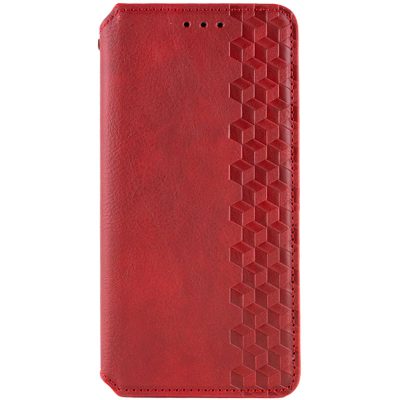 Шкіряний чохол-книжка GETMAN Cubic (PU) для Samsung Galaxy M14 5G Червоний