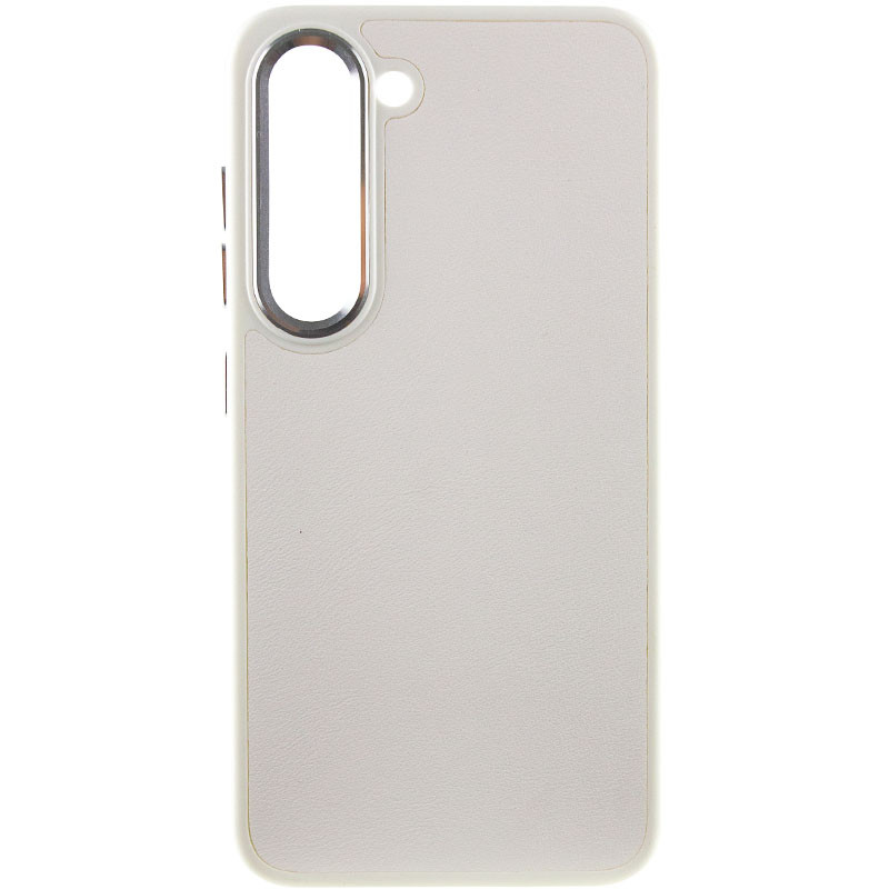 Шкіряний чохол Bonbon Leather Metal Style для Samsung Galaxy S23 + Білий / White