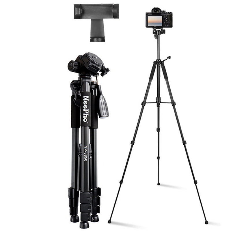 Штатив NeePho NP-8850 для зйомки 56-175см з розборним тримачем у чохлі Black