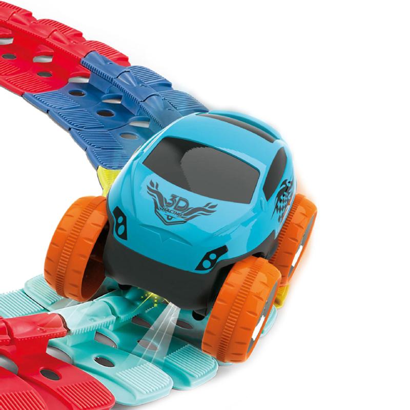 Інтерактивний трек з інерційною машинкою SHT 088 Changeable Trak (46pcs/1CAR) Colorful