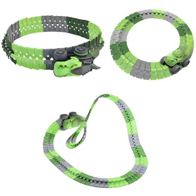 Інтерактивний трек з інерційною машинкою SHT 5510-7 Dino Trak (92pcs/1CAR) Green
