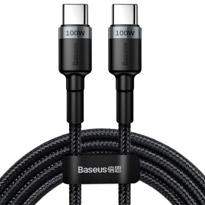 Дата кабель Baseus Cafule USB-C → USB-C PD2.0 100W (2 м) (CATKLF-AL)