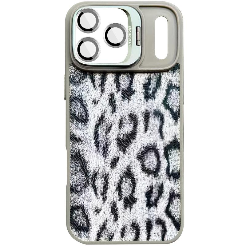 Чохол TPU + PC Wild Leopard with Magnetic Fit and Lens для Apple iPhone 17 Pro (6.3″) Grey