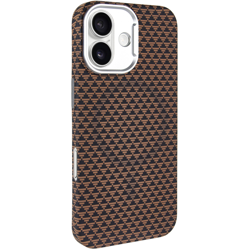 Чохол TPU + PC KVZV Triangular Pattern with Magnetic Fit для Apple iPhone 17 (6.3″)