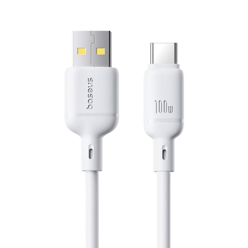 Дата кабель Baseus Silky Series OS Fast Charging USB to USB-C 100W (1 м) (P10377703)