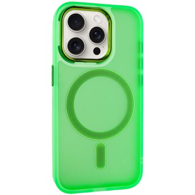Чохол TPU + PC Lily with Magnetic Fit для Apple iPhone 14 Pro Max (6.7″) Neon Green