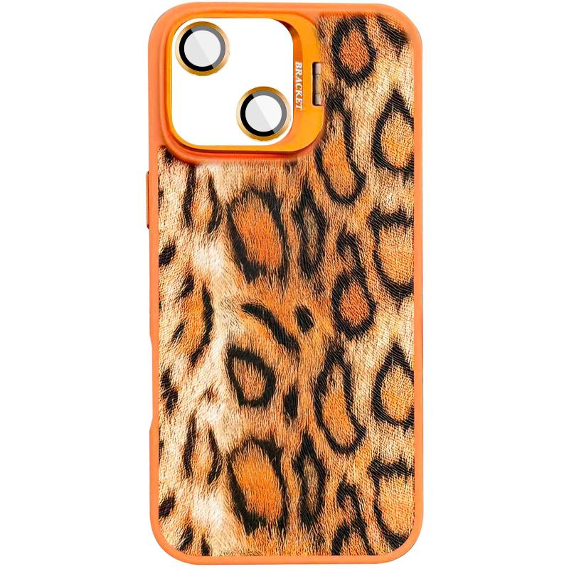 Чохол TPU + PC Wild Leopard with Magnetic Fit and Lens для Apple iPhone 13 / 14 (6.1″) Orange