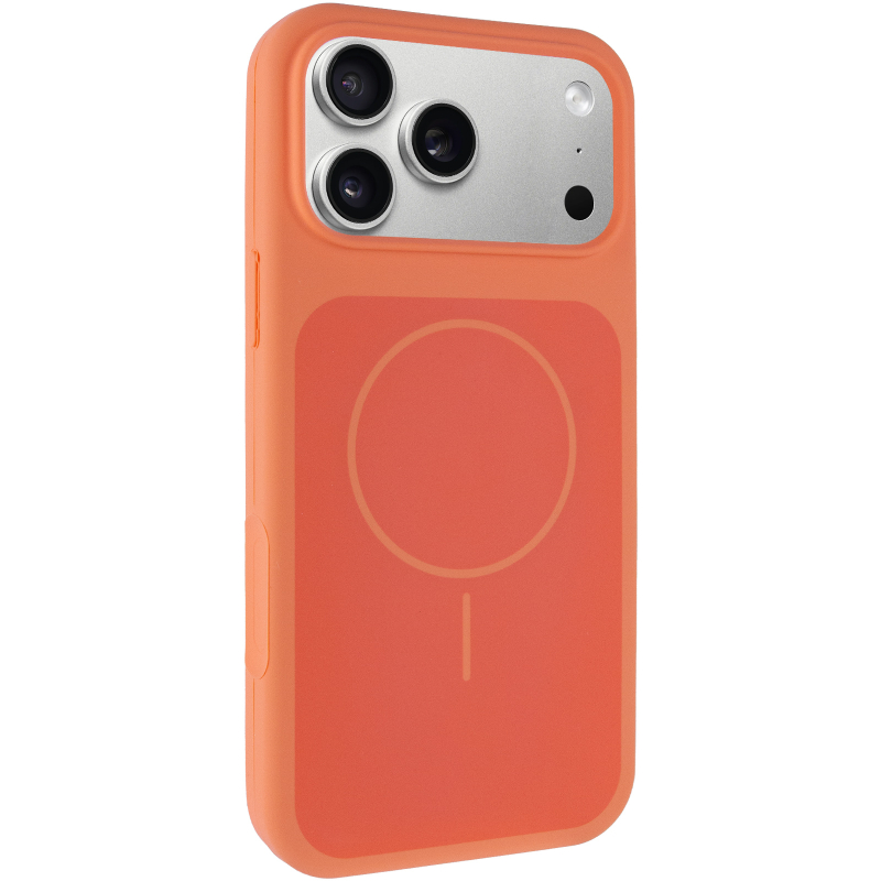 Чохол Silk Duo Color (AA) NO LOGO with Magnetic Fit для Apple iPhone 17 Pro Max (6.9") Orange