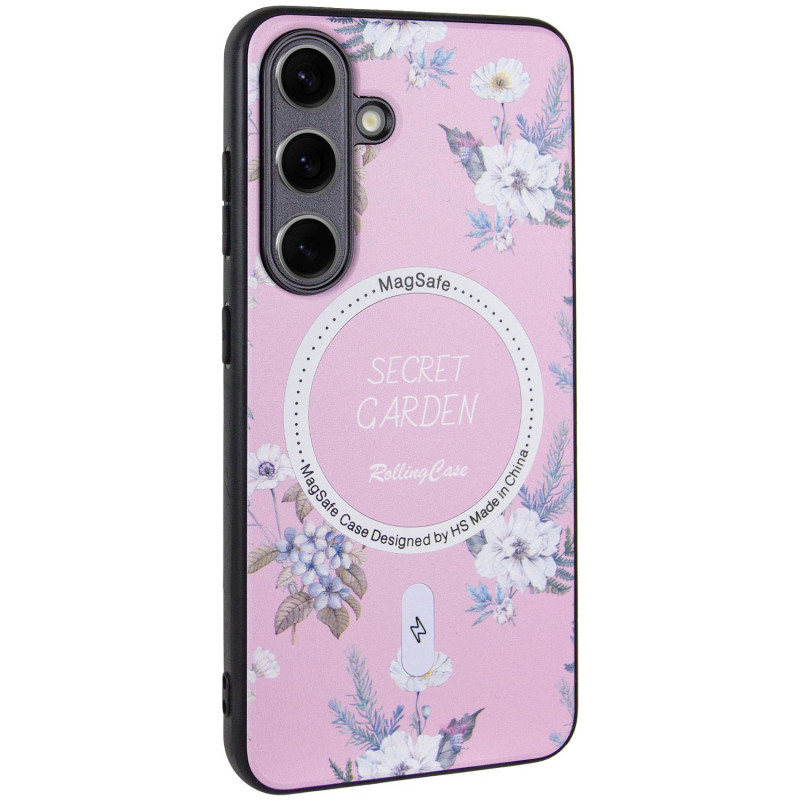 TPU + PC чохол Secret Garden with Magnetic Fit для Samsung Galaxy S23 FE