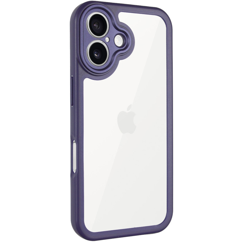 TPU чохол Transparent + Colour 1,5mm для Apple iPhone 16 (6.1")