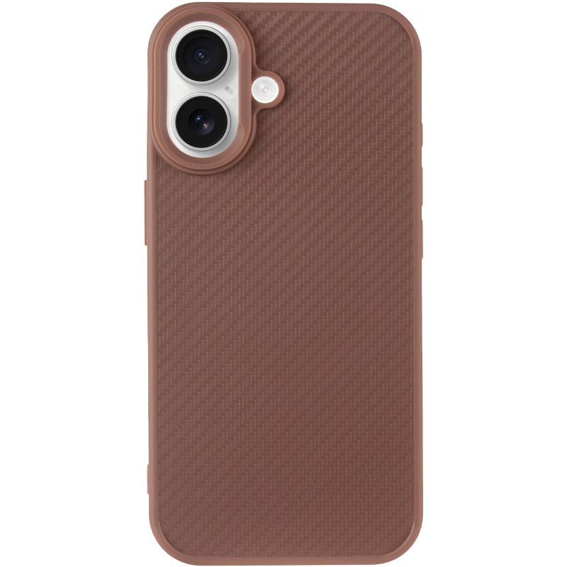 TPU чохол Carbon Protective with Magnetic Fit для Apple iPhone 17 (6.3") Coffee