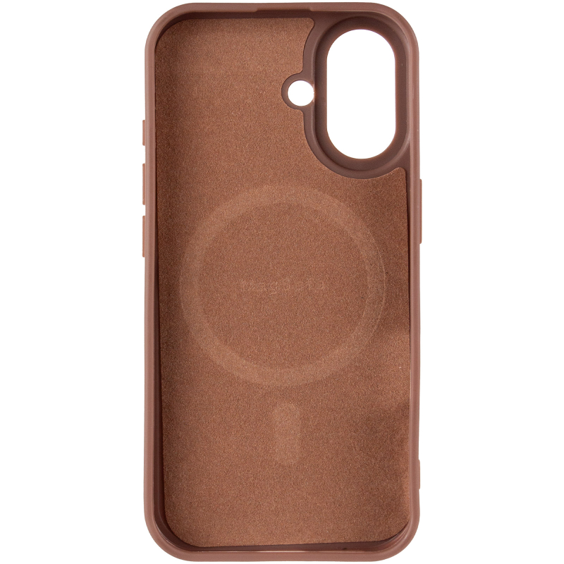 TPU чохол Carbon Protective with Magnetic Fit для Apple iPhone 17 (6.3") Coffee