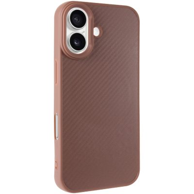 TPU чохол Carbon Protective with Magnetic Fit для Apple iPhone 17 (6.3") Coffee