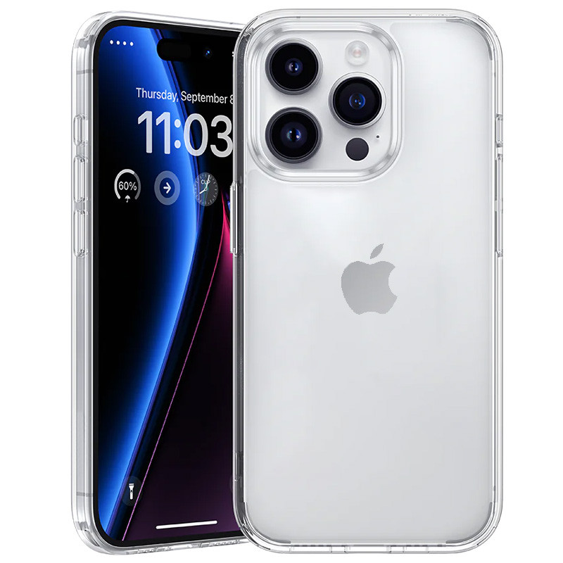 TPU чохол Epic Transparent 1,5mm для Apple iPhone 16 Pro (6.3") Безбарвний (прозорий)