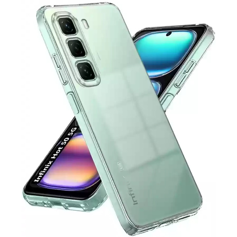 TPU чохол Epic Transparent 1,5mm Full Camera для Infinix Hot 50 Pro Безбарвний (прозорий)