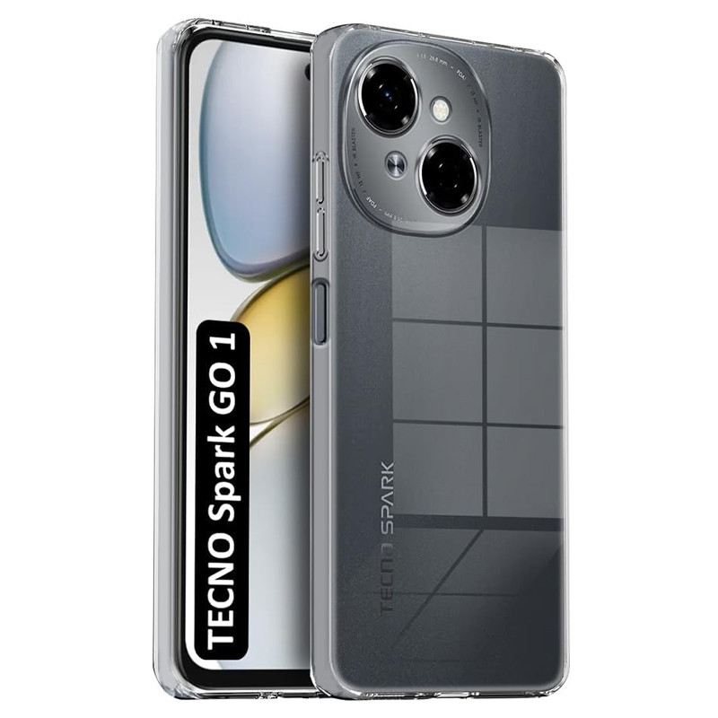 TPU чохол Epic Transparent 1,5mm Full Camera для TECNO Spark Go 1 (KL4) Безбарвний (прозорий)