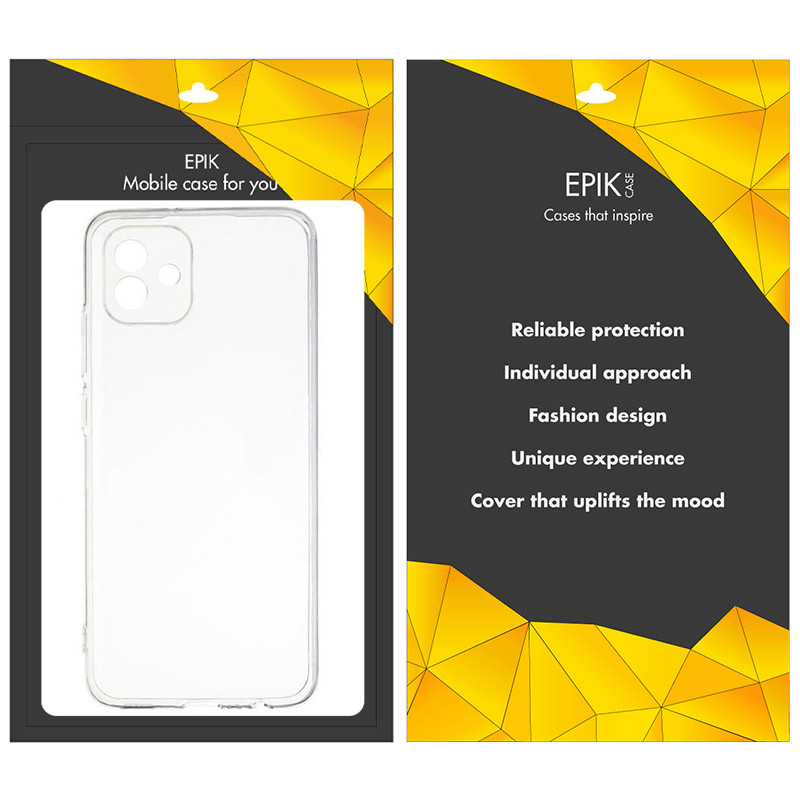 TPU чохол Epic Transparent 1,5mm Full Camera для Samsung Galaxy A04 Безбарвний (прозорий)