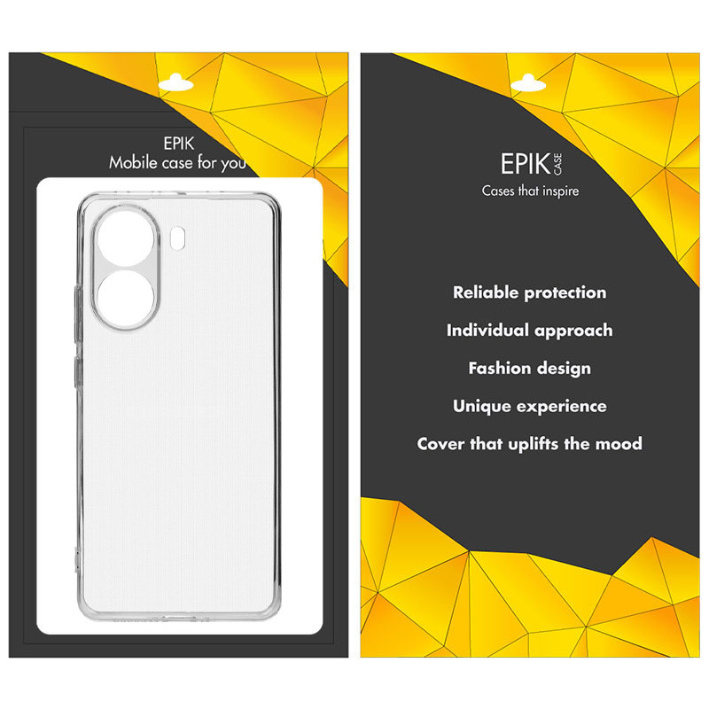 TPU чохол Epic Transparent 1,5mm Full Camera для Xiaomi Poco X7 Pro Безбарвний (прозорий)