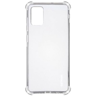 TPU чохол GETMAN Ease logo посилені кути для Samsung Galaxy A51 Безбарвний (прозорий)