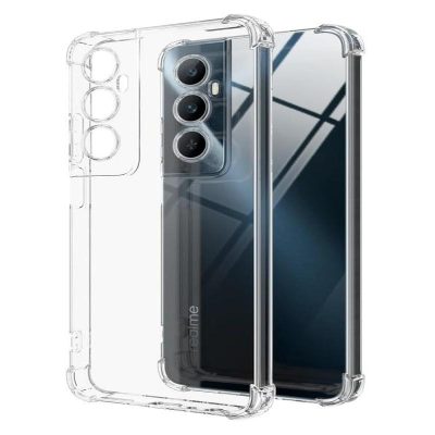 TPU чохол GETMAN Ease logo посилені кути Full Camera для Realme C65 4G Безбарвний (прозорий)