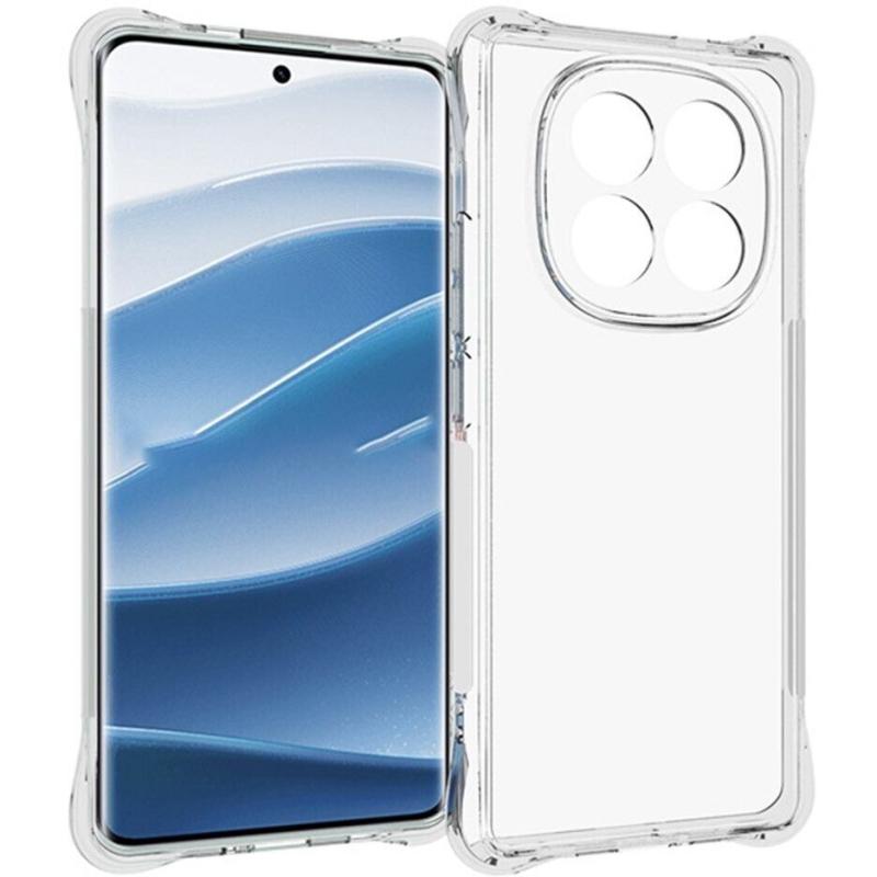 TPU чохол GETMAN Ease logo посилені кути Full Camera для Xiaomi Redmi Note 14 Pro 5G Безбарвний (прозорий)