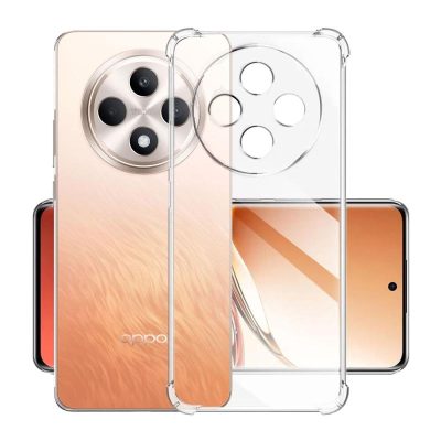 TPU чохол GETMAN Ease logo посилені кути Full Camera для Oppo Reno 12 F 4G/5G Безбарвний (прозорий)