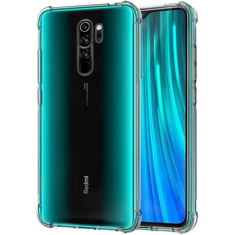 TPU чохол GETMAN Ease logo посилені кути Full Camera для Xiaomi Redmi 9 Безбарвний (прозорий)