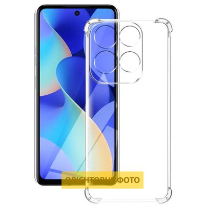 TPU чохол GETMAN Ease logo посилені кути Full Camera для Infinix Hot 50 Pro Безбарвний (прозорий)