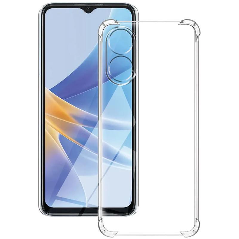 TPU чохол GETMAN Ease logo посилені кути Full Camera для Oppo A98 Безбарвний (прозорий)