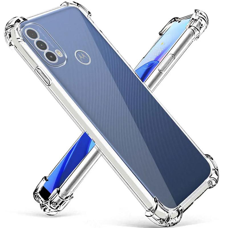 TPU чохол GETMAN Ease logo посилені кути Full Camera для Motorola Moto E40 / E30 Безбарвний (прозорий)